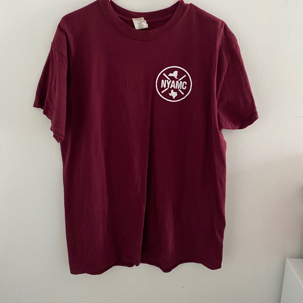 Burgundy shirt